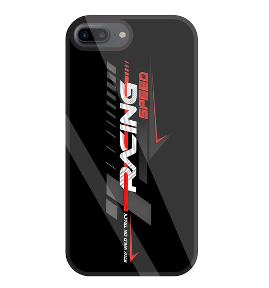 Racing Speed Glass Case For Apple iPhone 7 +