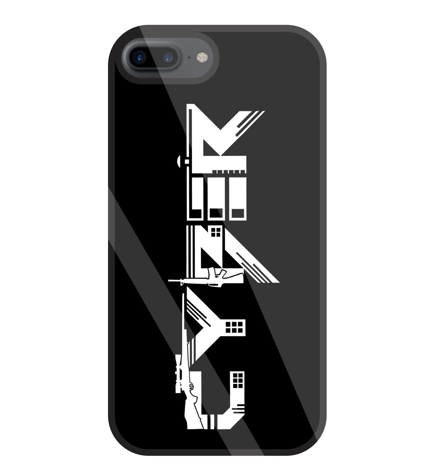 Cyber Gun Glass Case For Apple iPhone 7 +