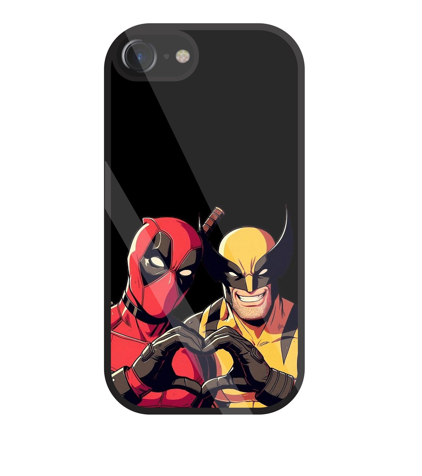 Deadpool And Wolverine Glass Case For Apple iPhone 7