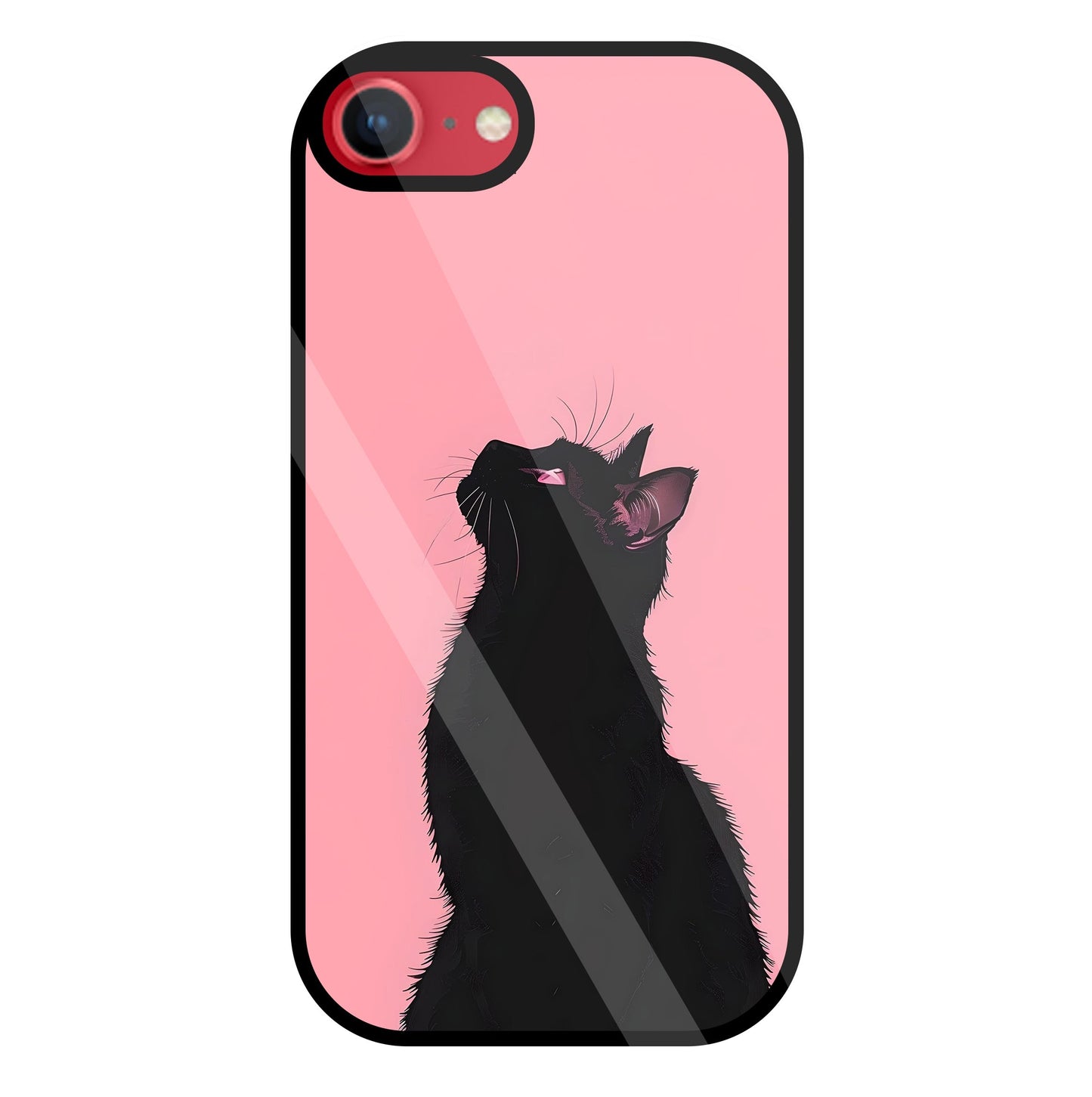 Black Cat Glass Case For Apple iPhone 8
