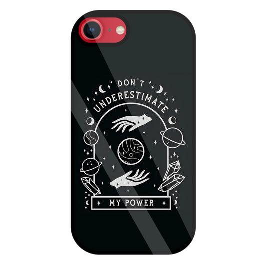 Don't Underestimate My Power Glass Case For Apple iPhone 8