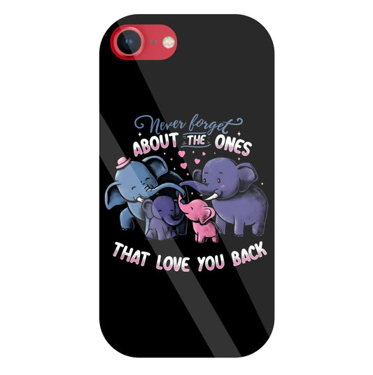 Elephant Family Glass Case For Apple iPhone 8