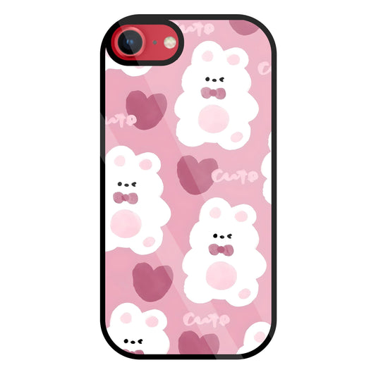 Rabbit With Heart Glass Case For Apple iPhone 8