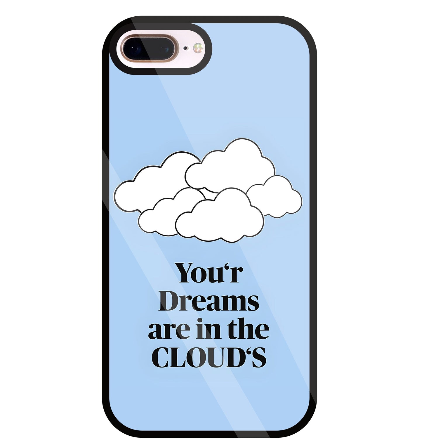 Dreams In The Cloud's Glass Case For Apple iPhone 8 +