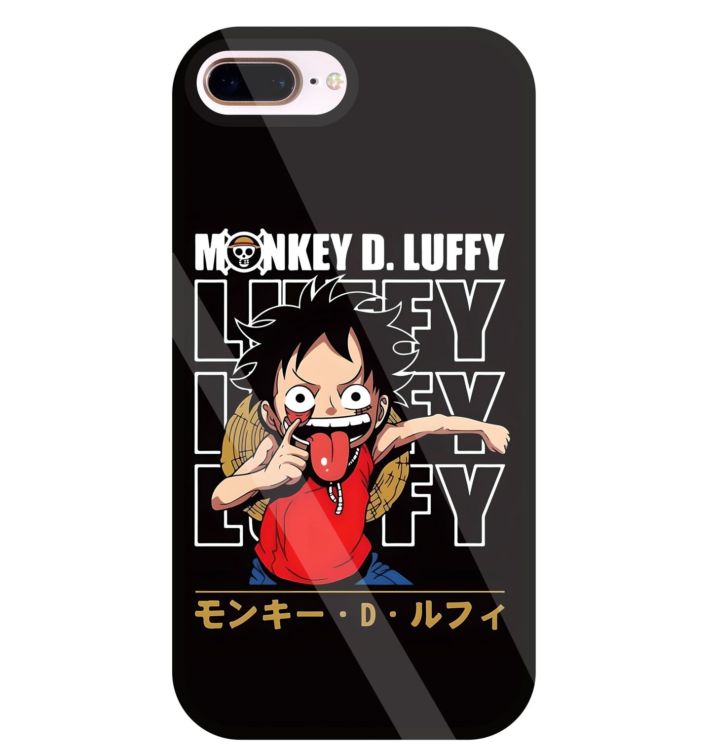 Monkey D Glass Case For Apple iPhone 8 +