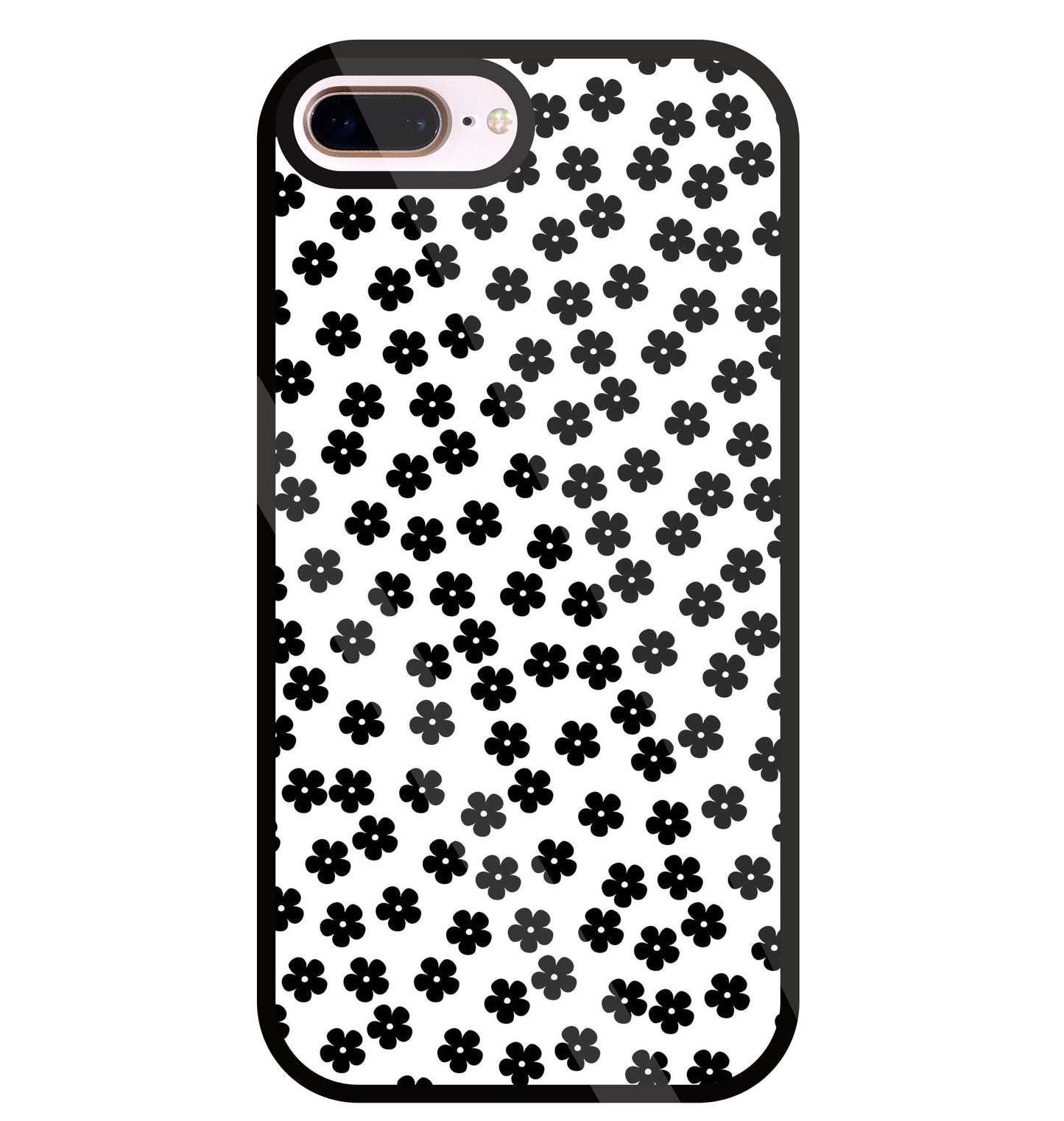Multiple Daisy flowers Glass Case For Apple iPhone 8 +