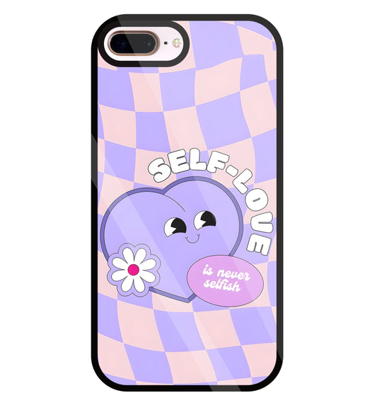 Self Love Glass Case For Apple iPhone 8 +