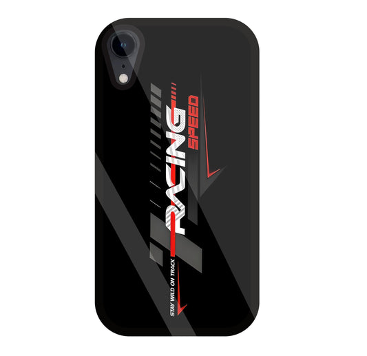 Racing Speed Glass Case For Apple iPhone Xr