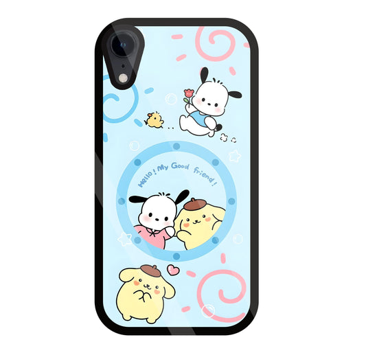 Sanrio Friends Glass Case For Apple iPhone Xr