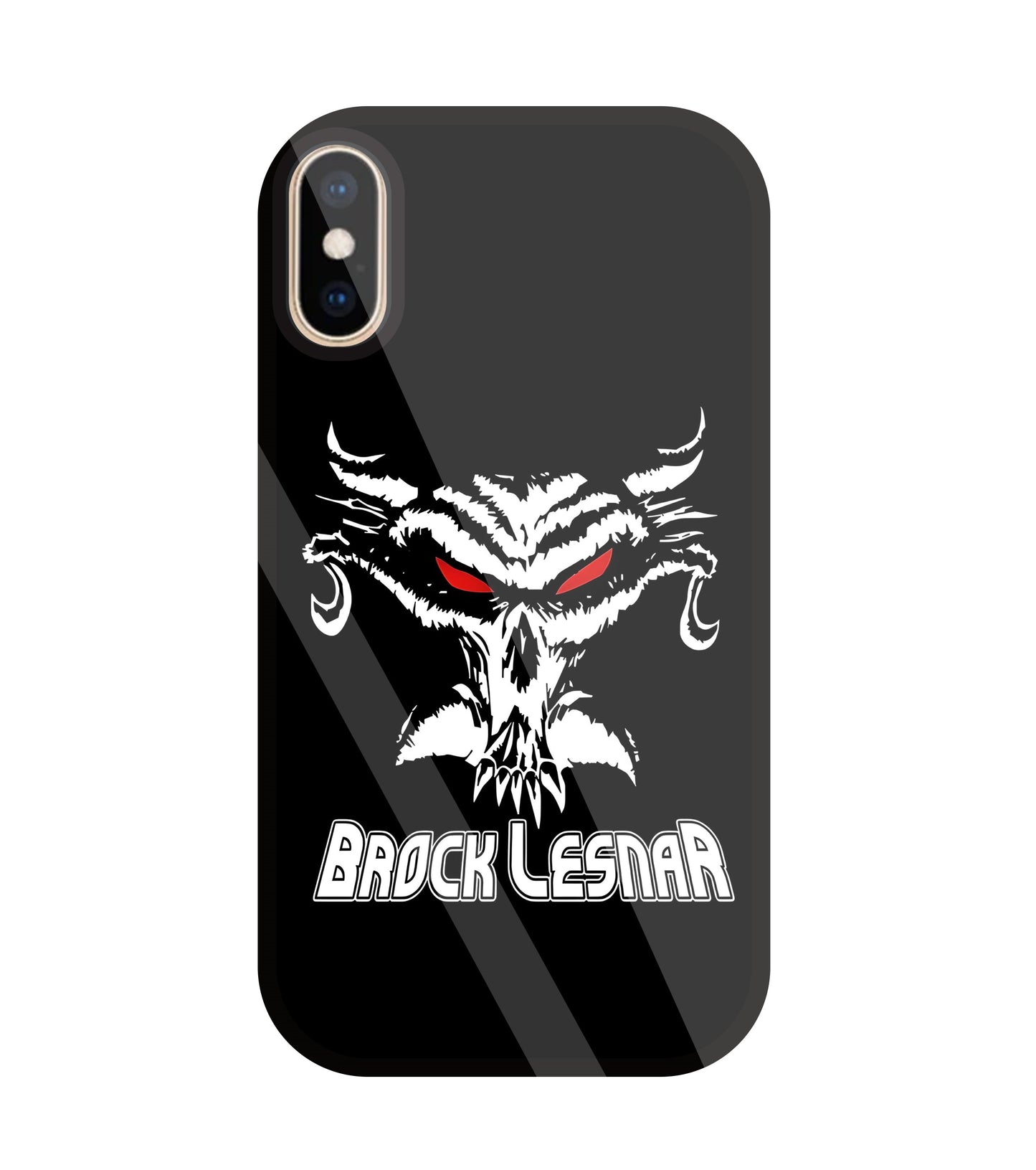 Brock Lesnar WWE Glass Case For Apple iPhone Xs