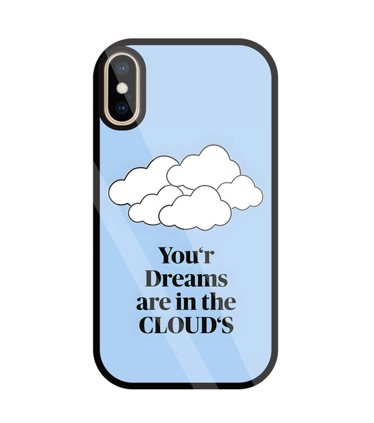 Dreams In The Cloud's Glass Case For Apple iPhone Xs
