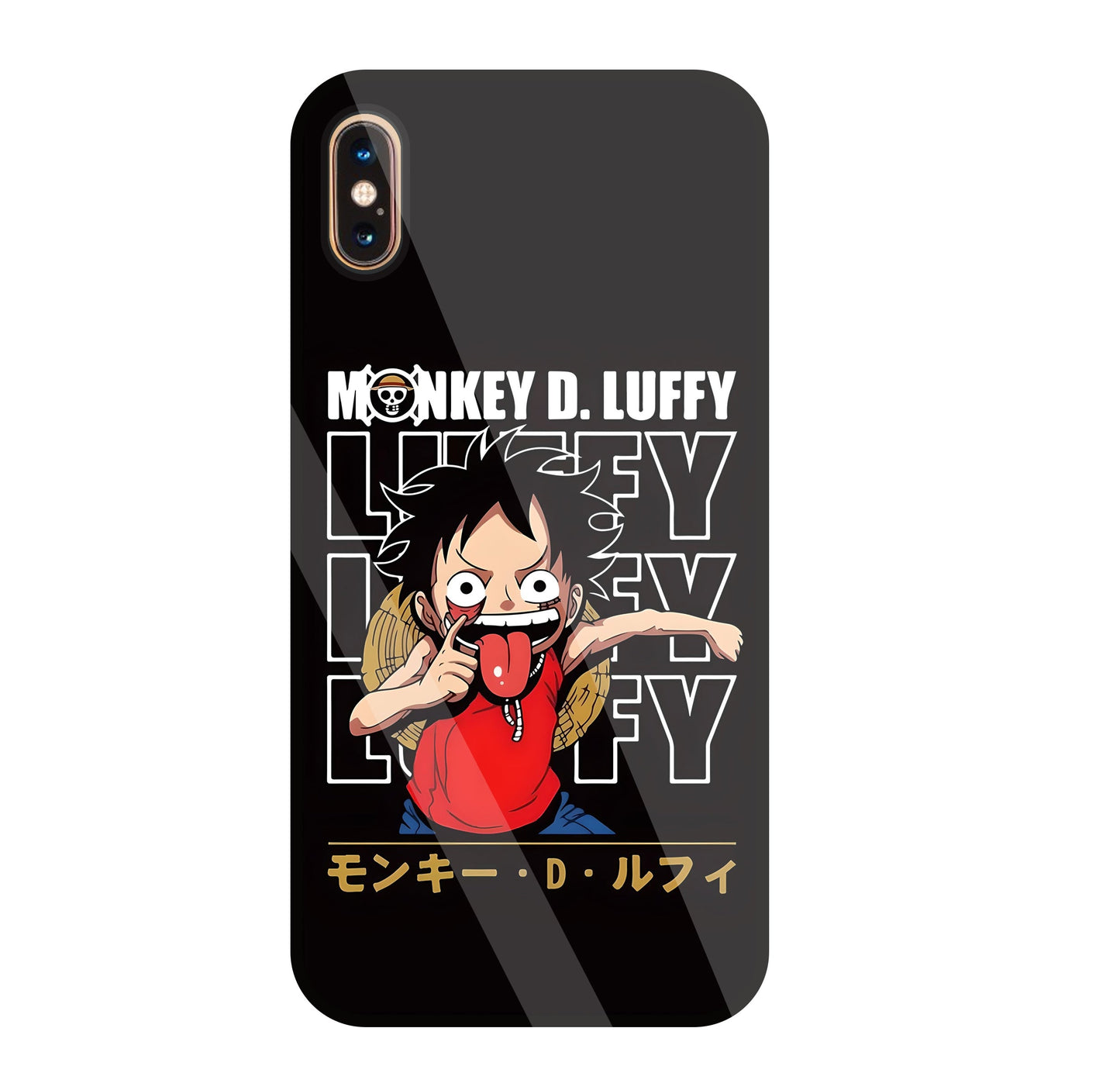 Monkey D Glass Case For Apple iPhone Xs Max