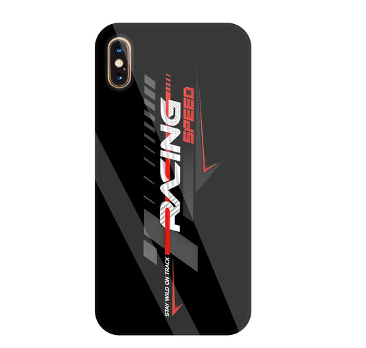Racing Speed Glass Case For Apple iPhone Xs Max
