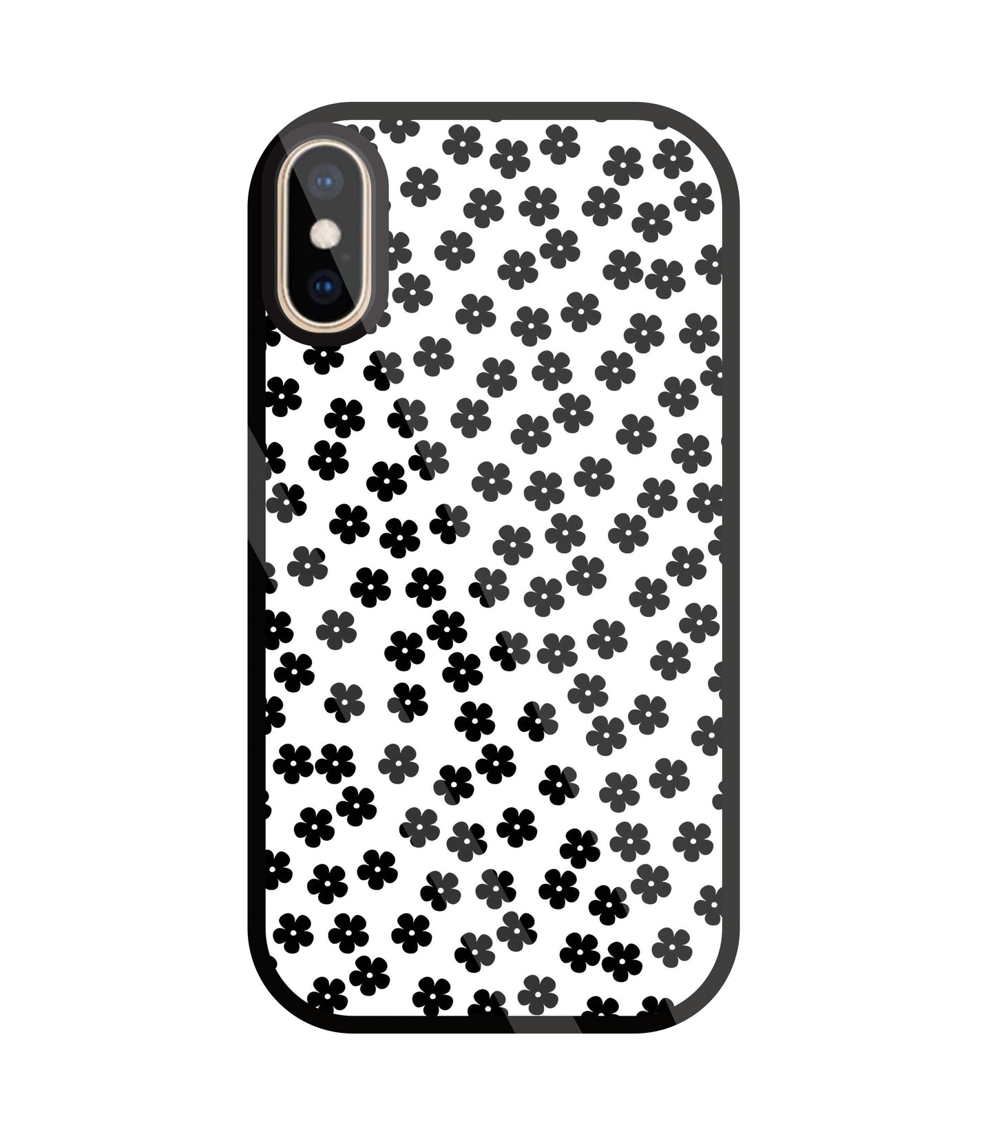 Multiple Daisy flowers Glass Case For Apple iPhone Xs