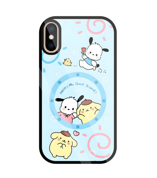 Sanrio Friends Glass Case For Apple iPhone Xs