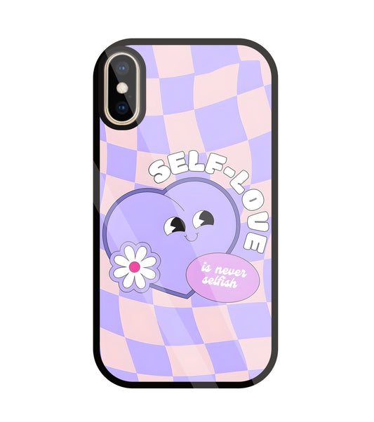 Self Love Glass Case For Apple iPhone Xs