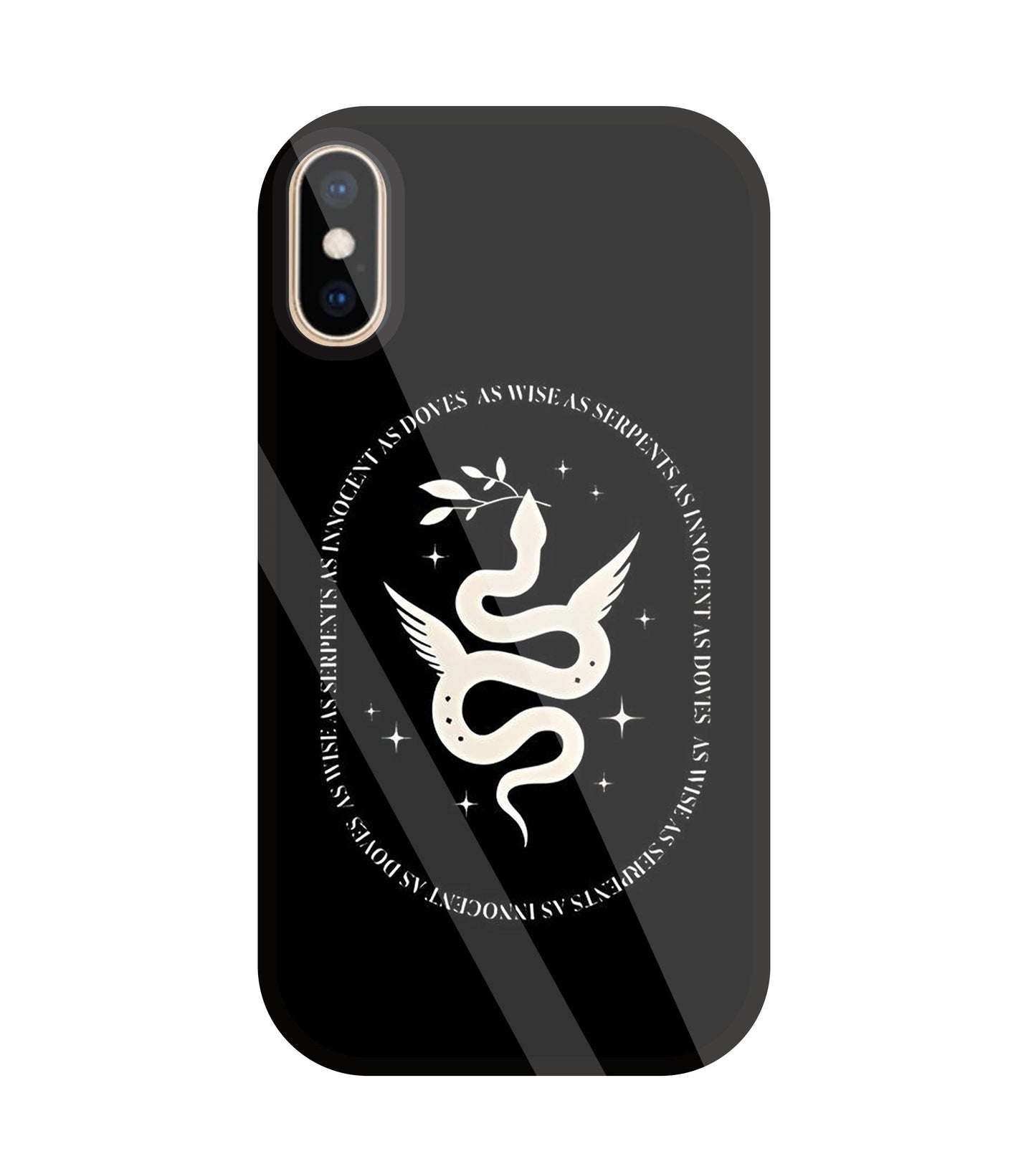 Snakestress Glass Case For Apple iPhone Xs