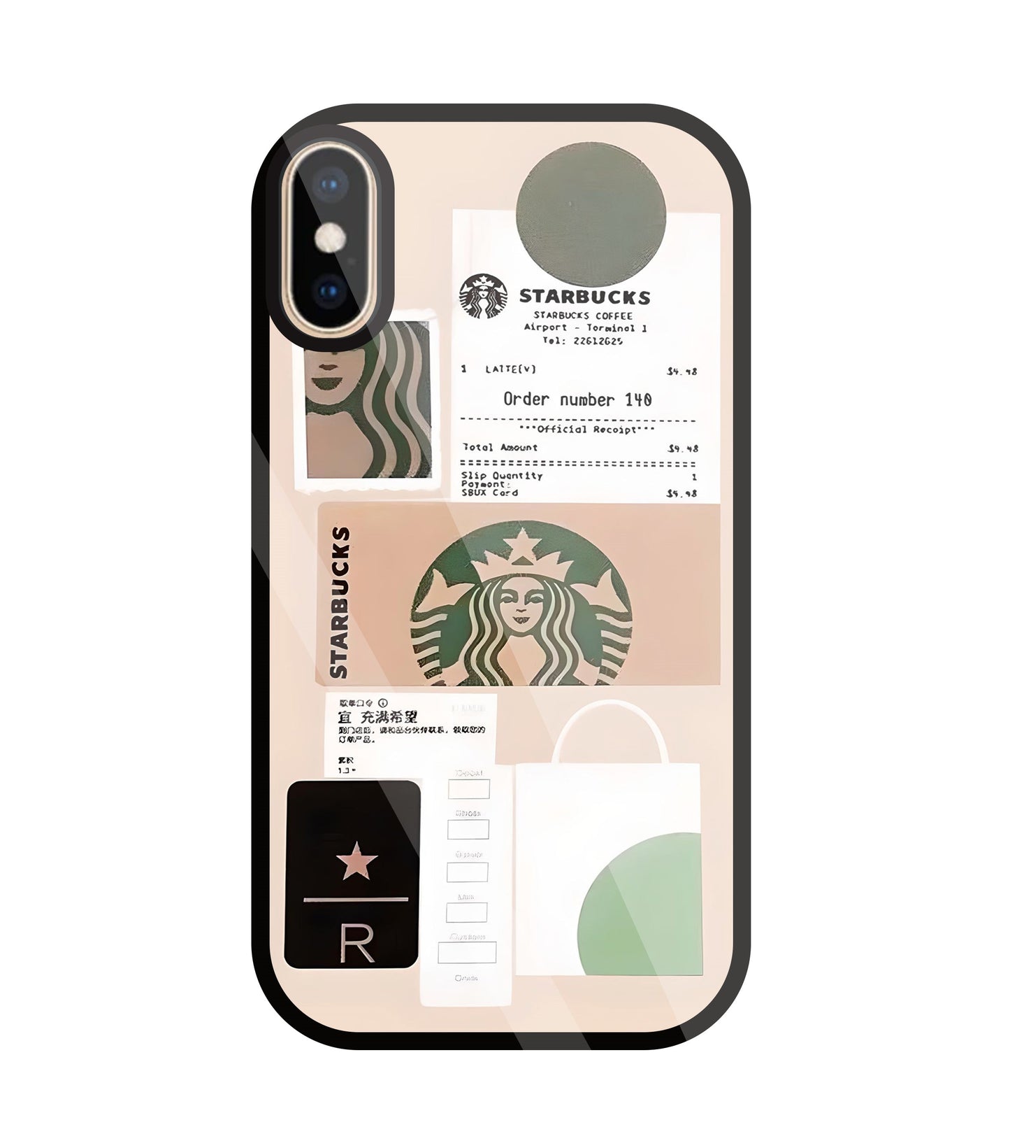 Starbucks Order No Glass Case For Apple iPhone Xs