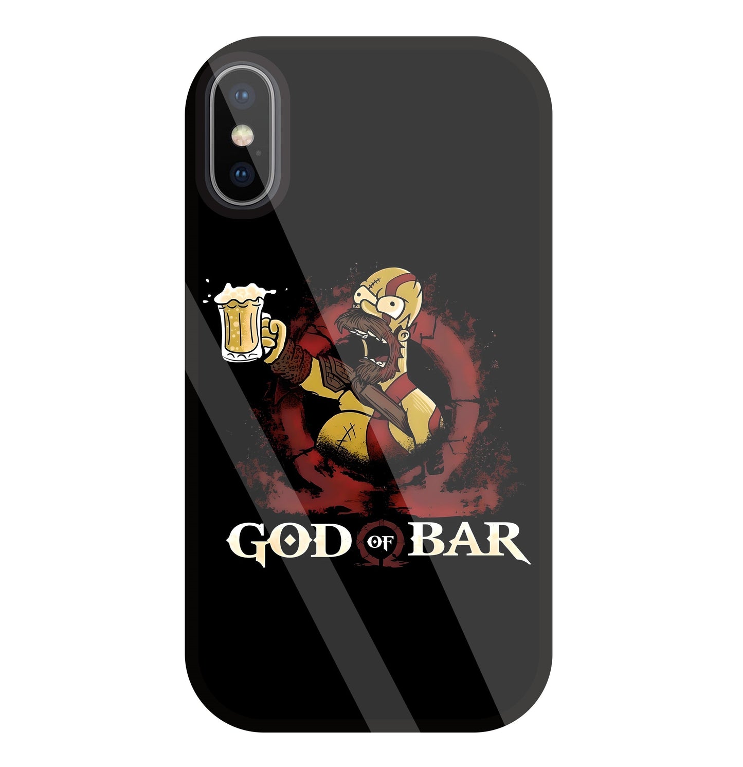 God Of Bar Glass Case For Apple iPhone X