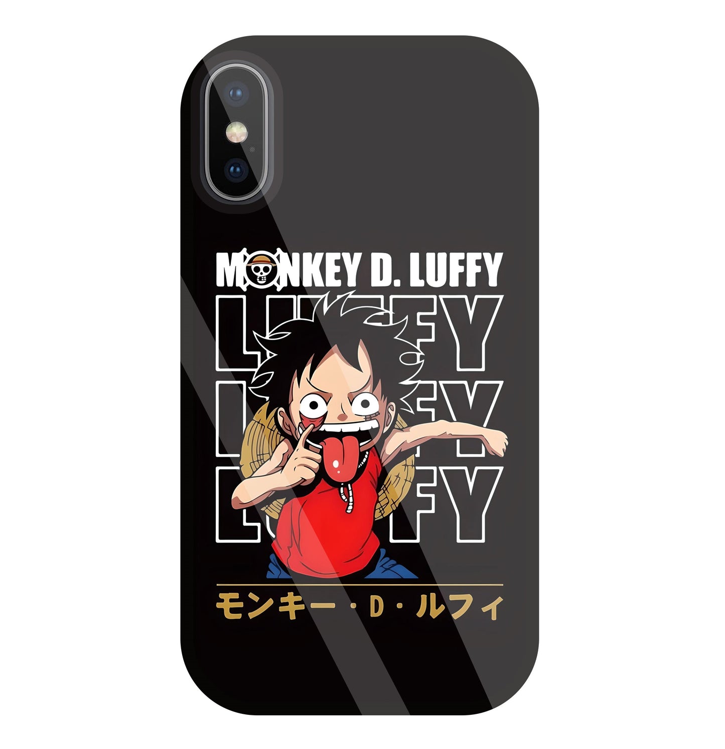 Monkey D Glass Case For Apple iPhone X