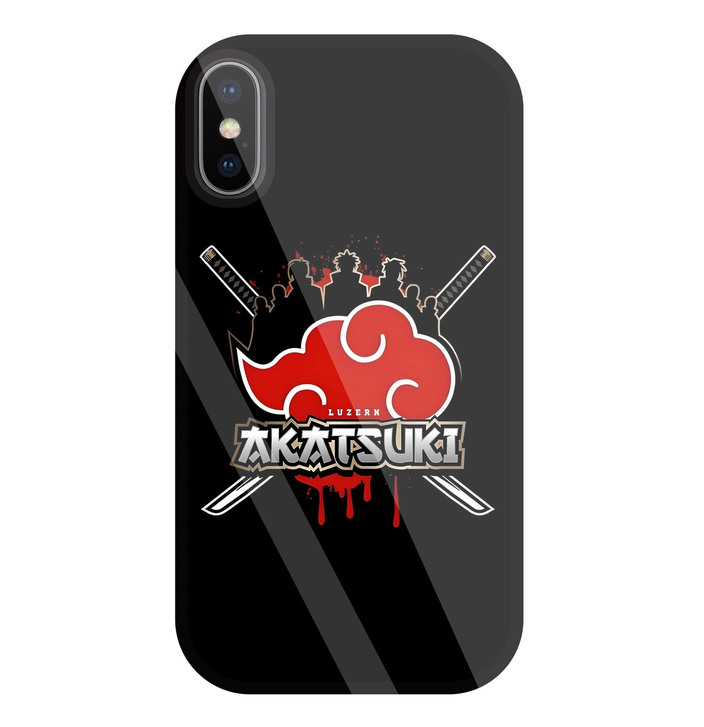 Naruto - Akatsuki Glass Case For Apple iPhone X