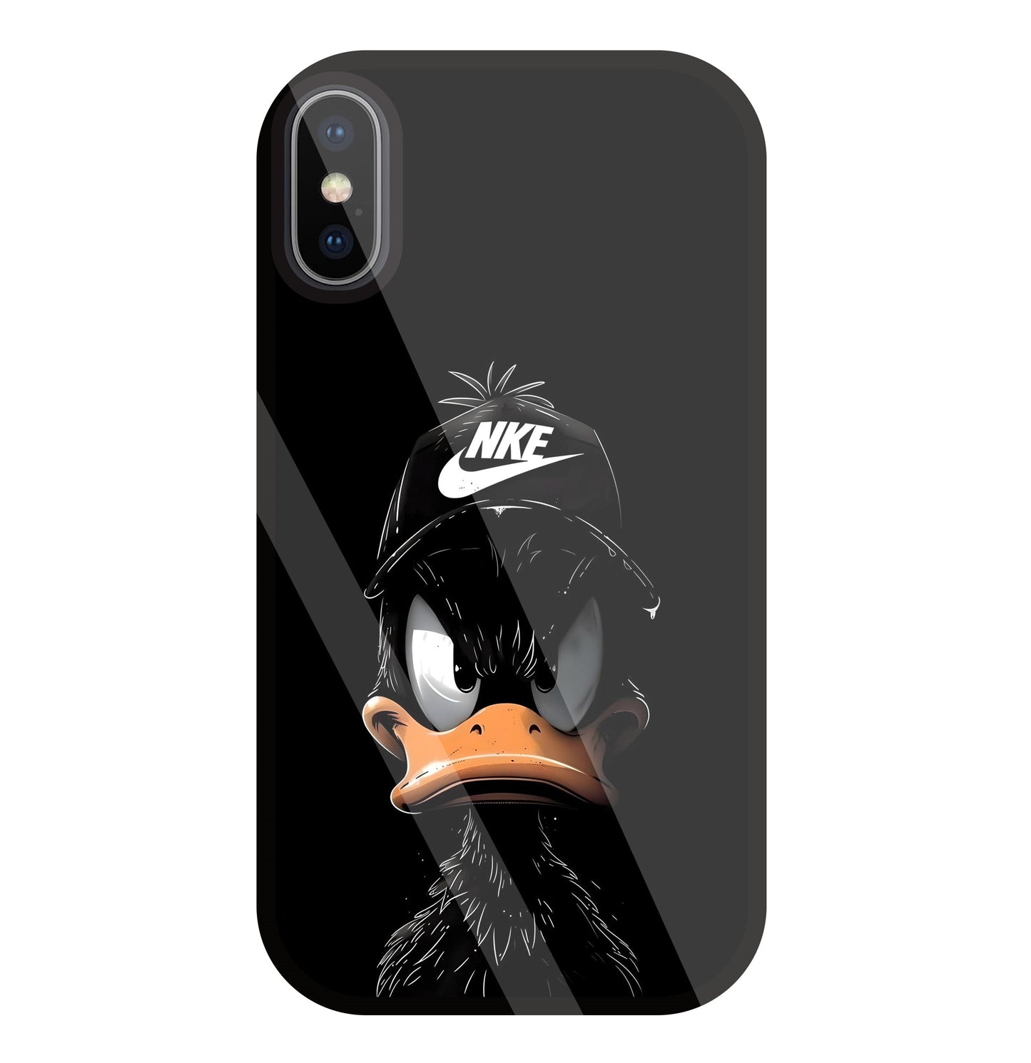 Nike Toon Duck Glass Case For Apple iPhone X