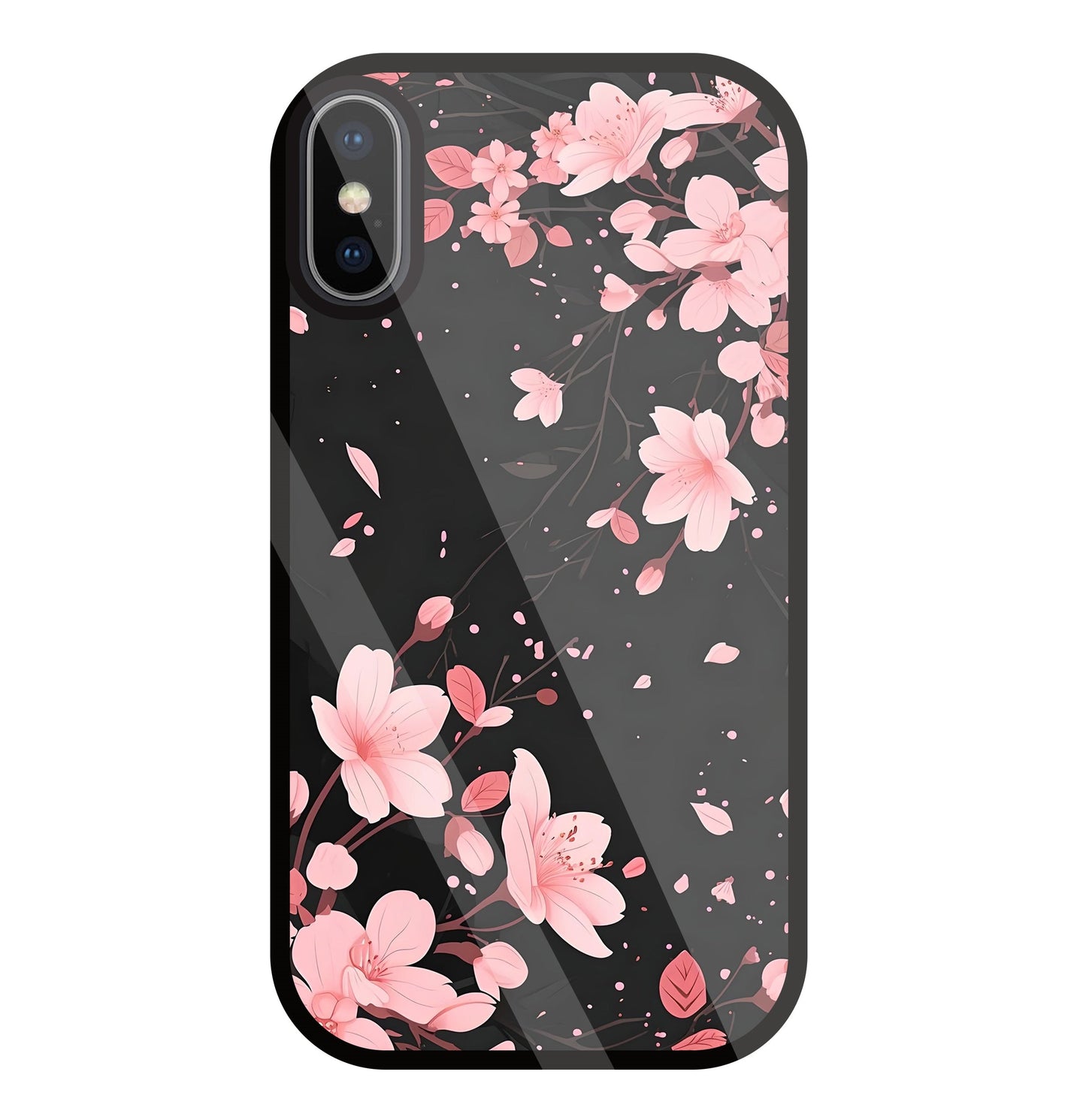 Summer Flowers Glass Case For Apple iPhone X