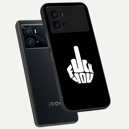 Rebel Mode On phone case For iQOO 9 Pro showing premium glass back cover with detailed artwork