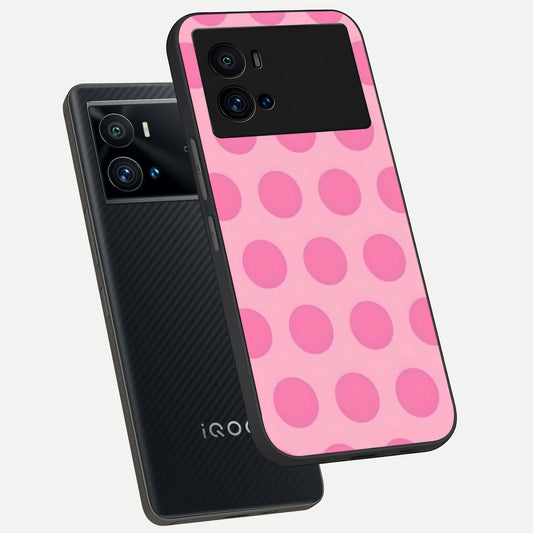 Sweet Dot Dreams phone case For iQOO 9 Pro showing premium glass back cover with detailed artwork
