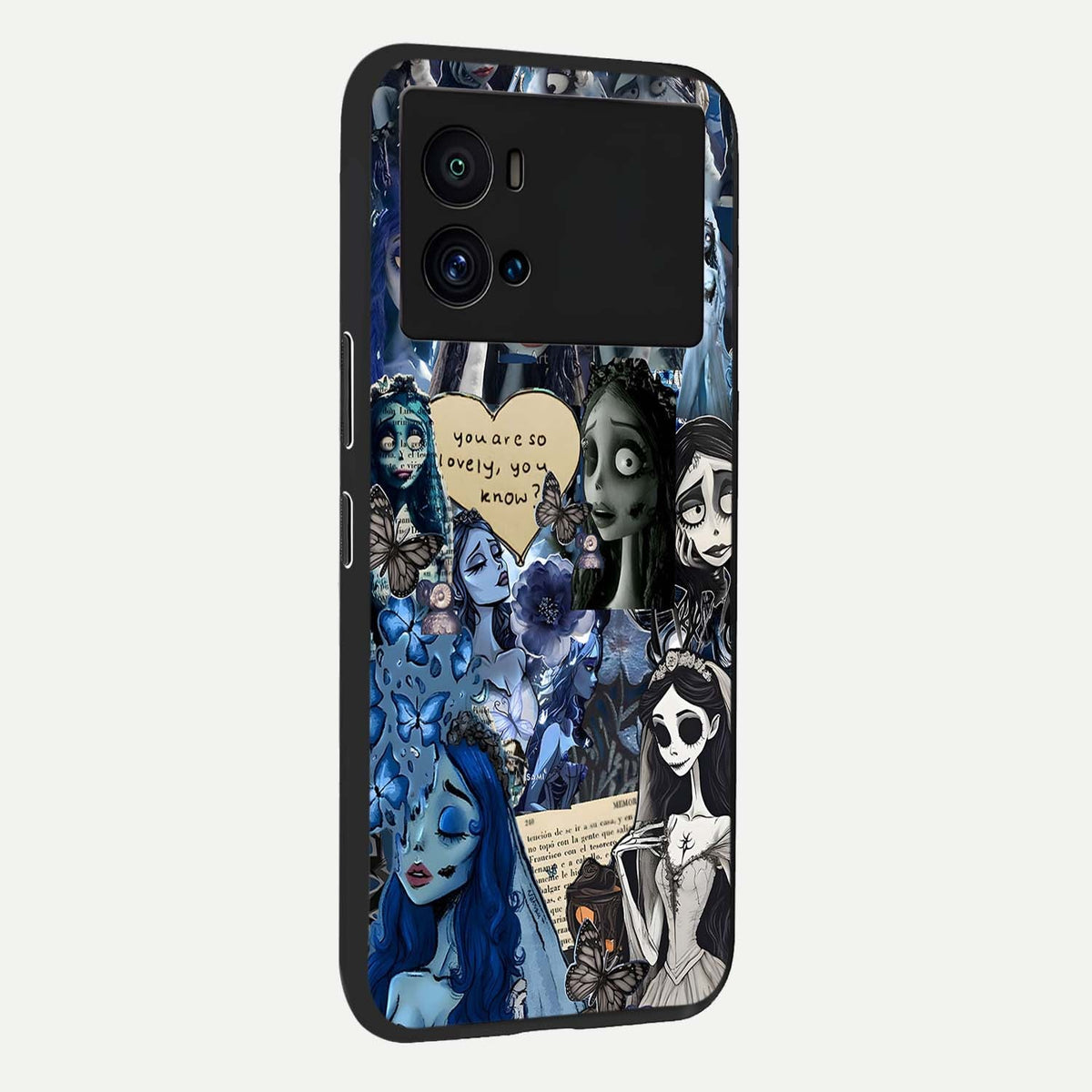 Corpse Bride Posters back cover For iQOO 9 Pro slim fit glass case with vibrant aesthetic design