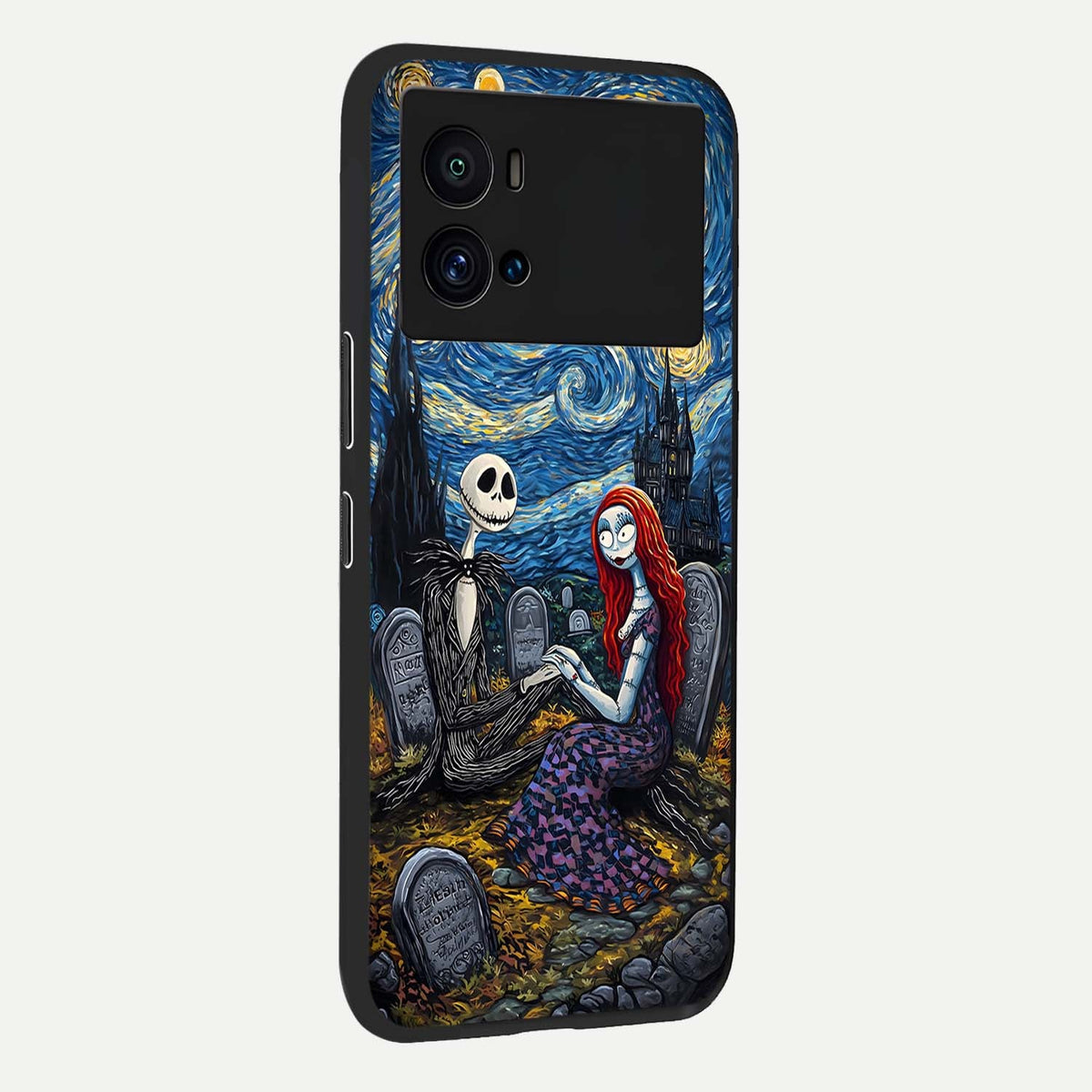 Eternal Night Love back cover For iQOO 9 Pro slim fit glass case with vibrant aesthetic design