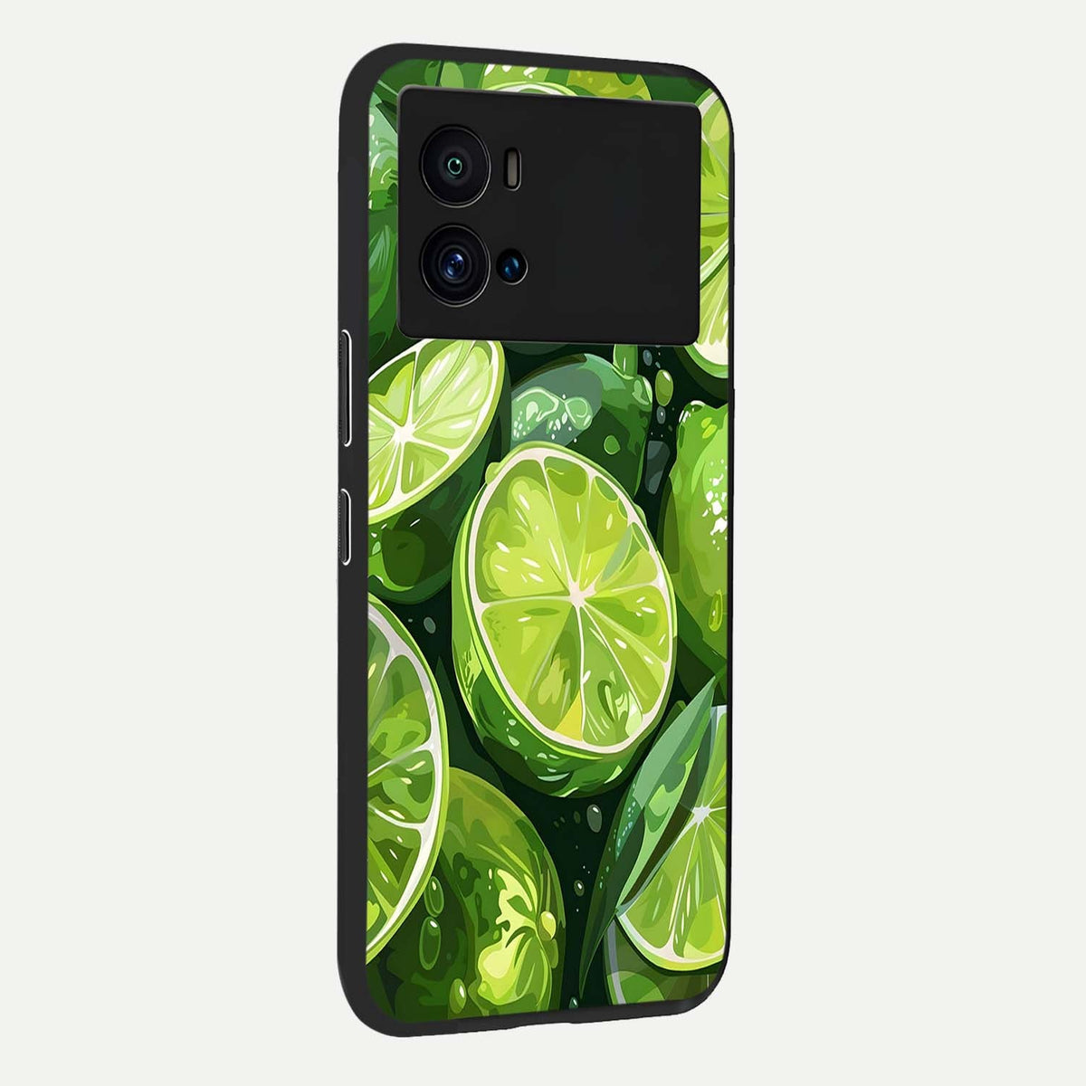 Green Kawasaki back cover For iQOO 9 Pro slim fit glass case with vibrant aesthetic design