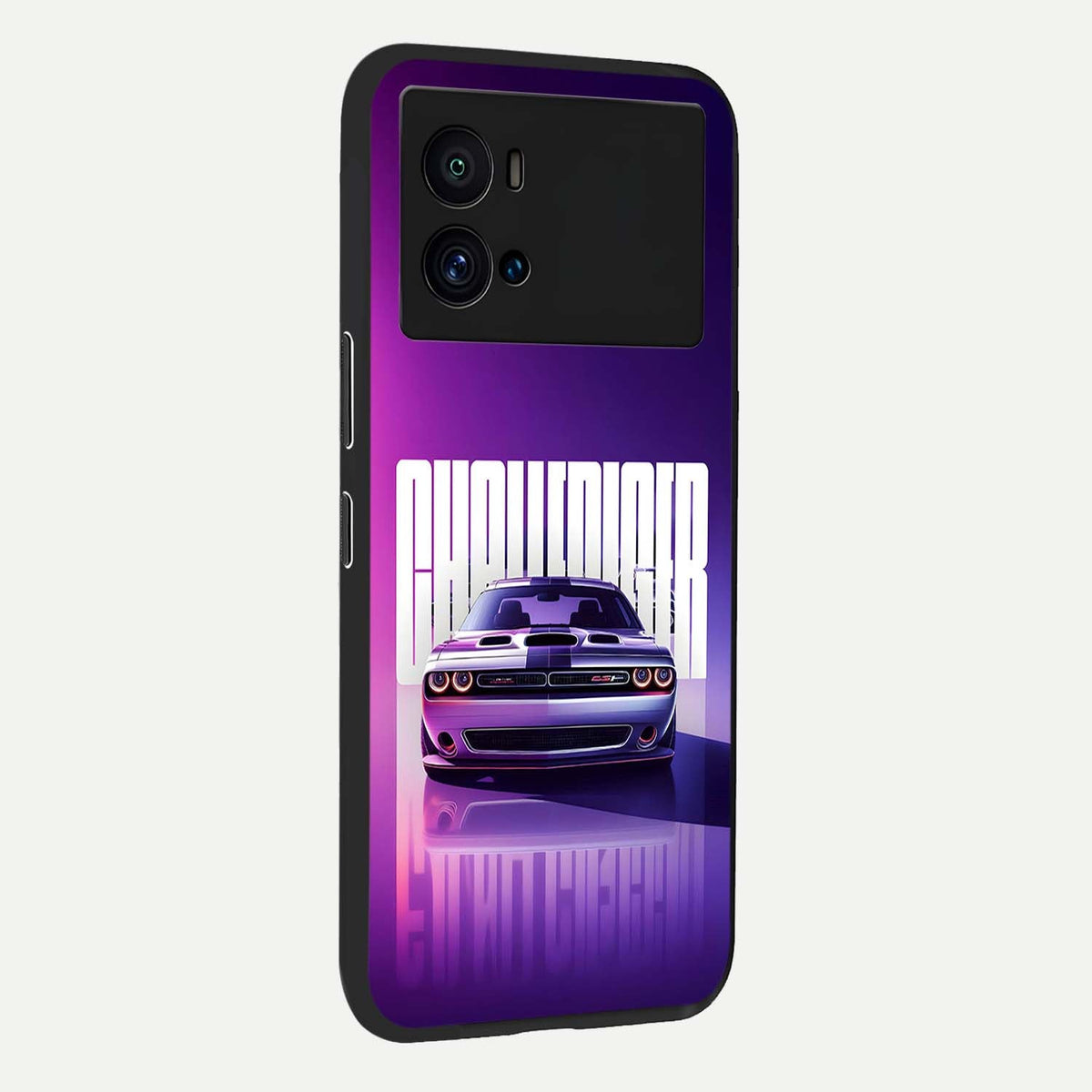 Midnight Muscle Ride back cover For iQOO 9 Pro slim fit glass case with vibrant aesthetic design