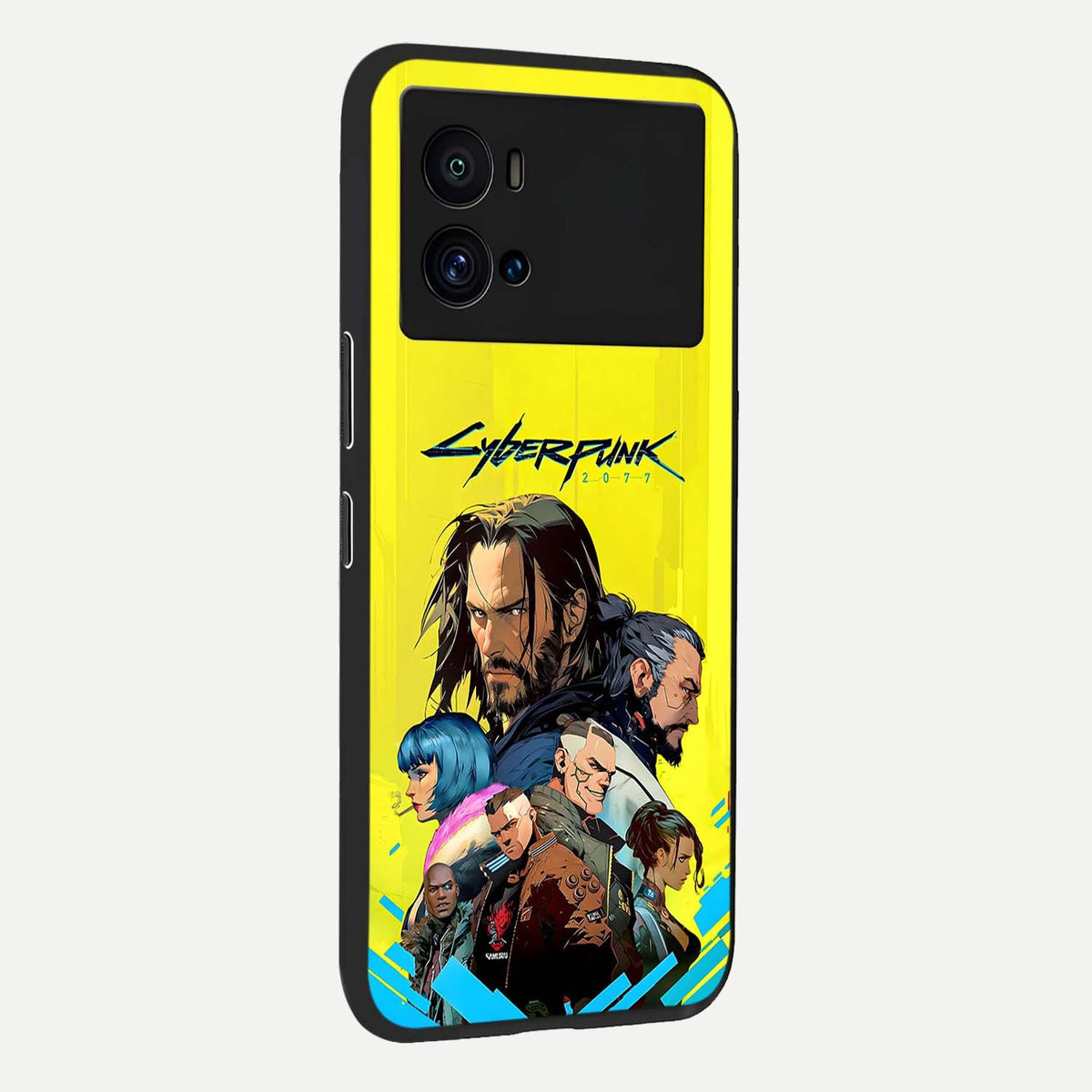 Neon Rebel Genesis back cover For iQOO 9 Pro slim fit glass case with vibrant aesthetic design