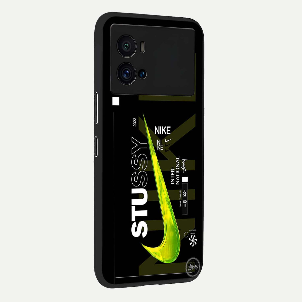 Neon Street Edition back cover For iQOO 9 Pro slim fit glass case with vibrant aesthetic design