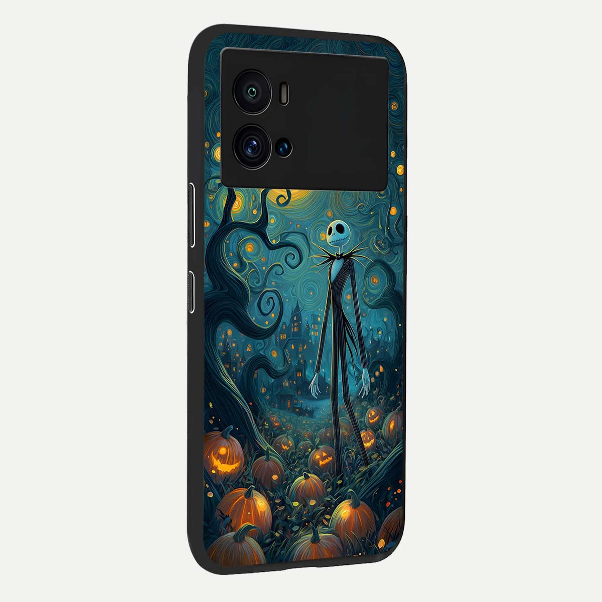 Pumpkin Moonlight Tale back cover For iQOO 9 Pro slim fit glass case with vibrant aesthetic design