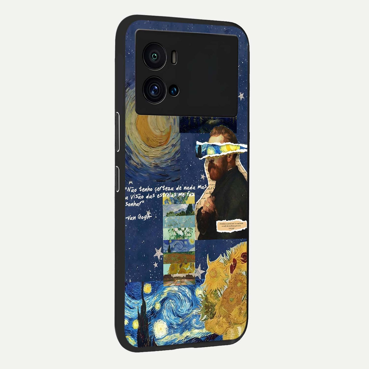 Starry Dream Vision back cover For iQOO 9 Pro slim fit glass case with vibrant aesthetic design