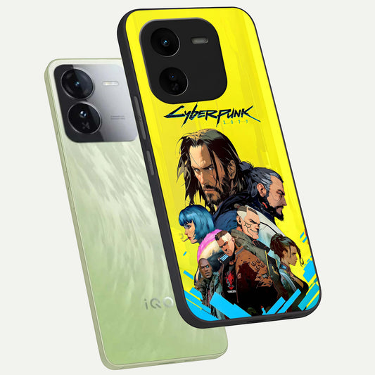Neon Rebel Genesis phone case For iQOO Z9x 5G showing premium glass back cover with detailed artwork