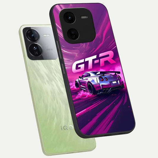 Speed Drift Legend phone case For iQOO Z9x 5G showing premium glass back cover with detailed artwork
