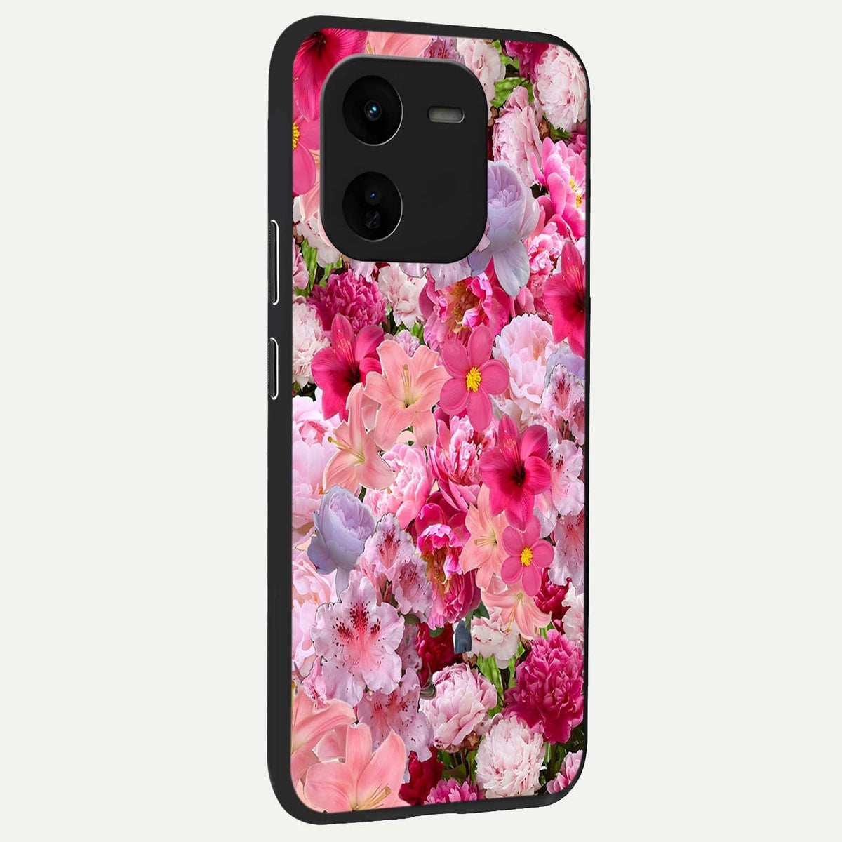 Bloom Crush Fantasy back cover For iQOO Z9x 5G slim fit glass case with vibrant aesthetic design