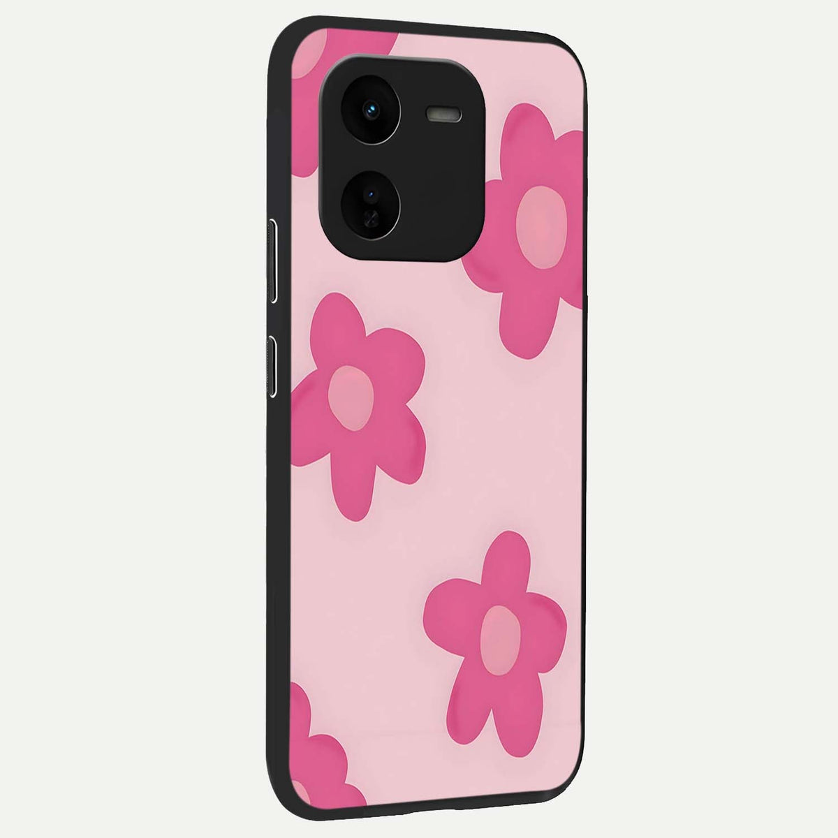 Candy Bloom Dreams back cover For iQOO Z9x 5G slim fit glass case with vibrant aesthetic design