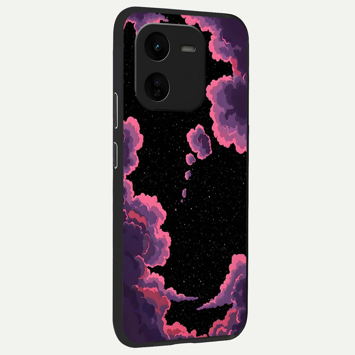 Cosmic Cloud Journey back cover For iQOO Z9x 5G slim fit glass case with vibrant aesthetic design