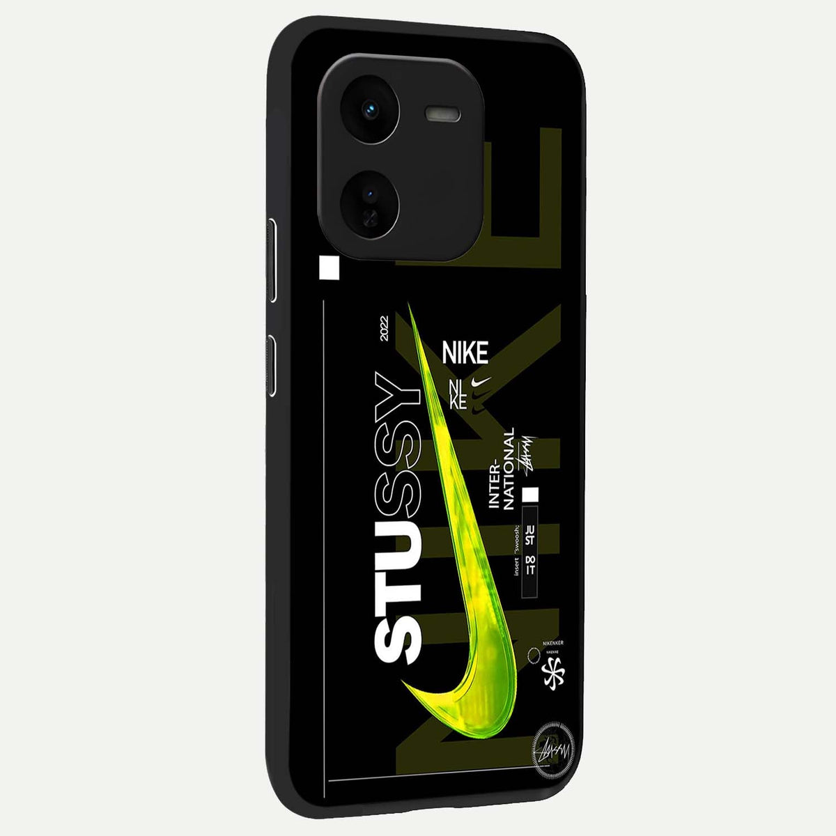 Neon Street Edition back cover For iQOO Z9x 5G slim fit glass case with vibrant aesthetic design