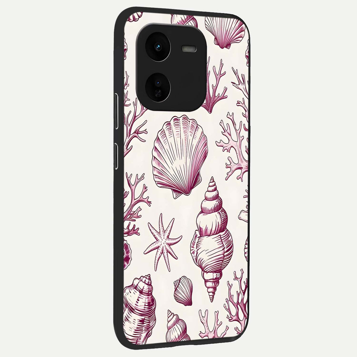 Pink Power Sparks back cover For iQOO Z9x 5G slim fit glass case with vibrant aesthetic design