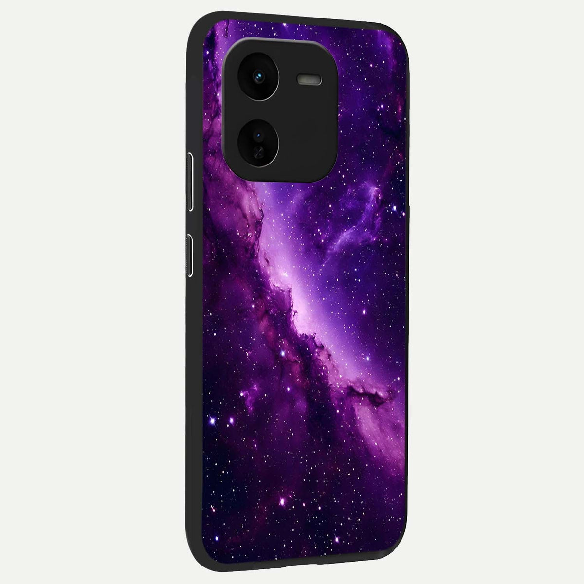 Purple Shade Sky back cover For iQOO Z9x 5G slim fit glass case with vibrant aesthetic design