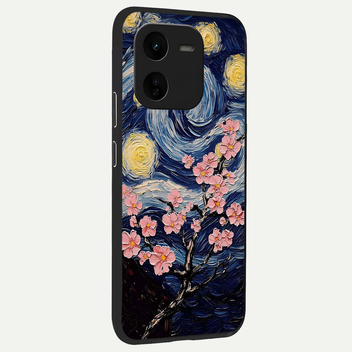 Van Gogh Scenery back cover For iQOO Z9x 5G slim fit glass case with vibrant aesthetic design