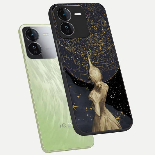 Taylor Swift Girl phone case For iQOO Z9 showing premium glass back cover with detailed artwork