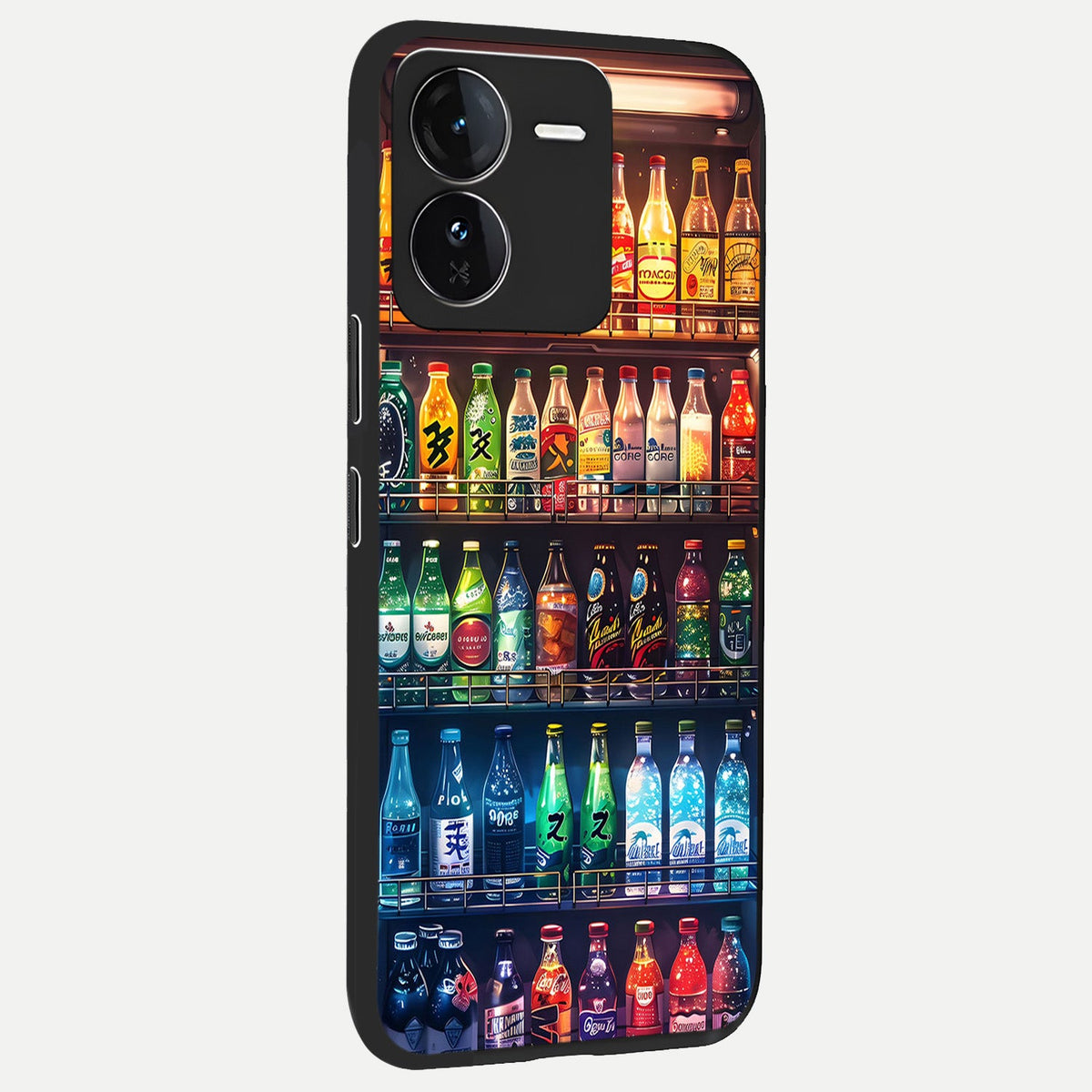 Colorfull Tree back cover For iQOO Z9 slim fit glass case with vibrant aesthetic design