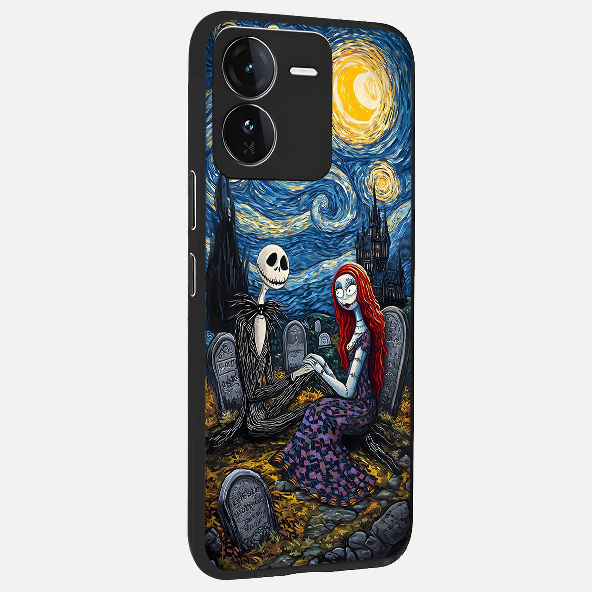 Eternal Night Love back cover For iQOO Z9 slim fit glass case with vibrant aesthetic design
