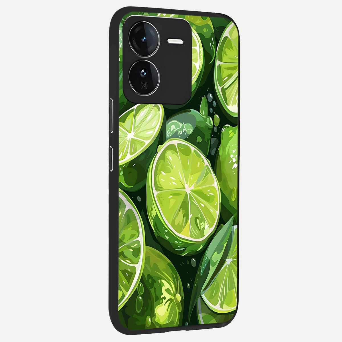 Green Kawasaki back cover For iQOO Z9 slim fit glass case with vibrant aesthetic design